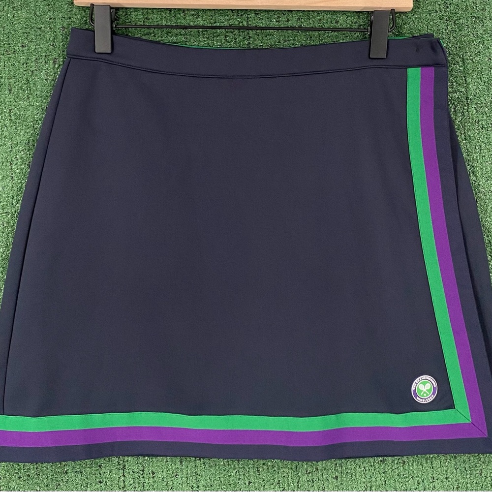 Rare Wimbledon The Championship Tennis Wrap Around Navy Skirt Women’s SZ Medium